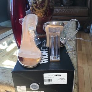 Fashion Nova clear heels